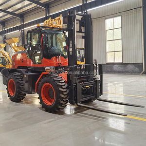 סין מחוץ לכביש מלגזה הספק המפעל משק <span class=keywords><strong>5t</strong></span> 6t 4x4 מיני דיזל המפרק רב תכליתי שטח קשה מלגזה למכירה - Product Image 2