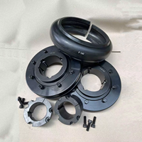 F 140 accouplements de pneu à arbre flexible Tuppers avec bride pour moyeu