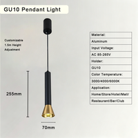 Luminaire suspendu en aluminium à LED, forme cylindrique unique, style industriel, support de lampe GU10, applique murale, luminaire d'intérieur, petit modèle
