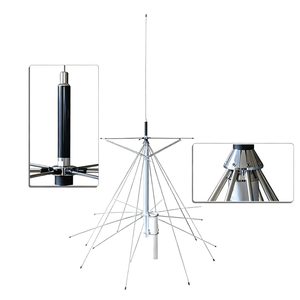 Antena de Banda Ancha para Exteriores, 25-3000mhz, para Estación Base, CB, HF, FM, Tipo Discone, Omnidireccional, de Acero Inoxidable - Product Image 1