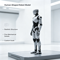 Modèle de robot humanoïde à l'échelle pour l'affichage en salle d'exposition et sur stand de salon professionnel
