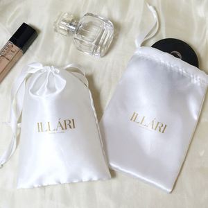 Custom Logo Silk Satin Hair Extension <b>Bags</b> with Industrial Use for Gifts - Product Image 4