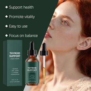 Gouttes liquides de soutien thyroïdien OEM avec sélénium, zinc, iode, L-tyrosine <span class=keywords><strong>et</strong></span> Ashwagandha pour le bien-être métabolique <span class=keywords><strong>et</strong></span> l'énergie - Product Image 6