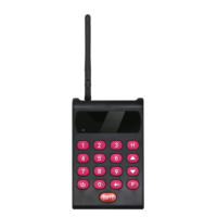 Système de radiomessagerie sans fil Pager Table d'appel sans fil Buzzer Invités du restaurant 10 pages 1 émetteur à clavier