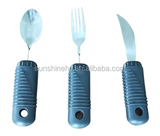 Daily Living Aid Facas Ponderadas Garfos e colheres Utensílios Conjunto para Pessoas Idosas Deficiência Parkinsons Arthritis Aid DL160