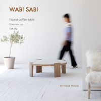 Moderne Holz Eiche antike natürliche Wohn möbel setzt runden Akzent Kaffee tafel Mittel tisch Wohnzimmer Tisch
