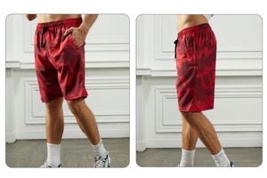 2024 été hommes à la mode Camouflage séchage rapide tissé Shorts taille haute décontracté plage pantalon respirant ample extérieur vêtements de travail - Product Image 6