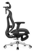 Chaise de bureau pivotante de luxe moderne de qualité supérieure en gros, chaise de direction ergonomique en maille, soutien lombaire réglable, alliage d'aluminium