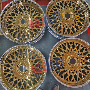 ล้ออัลลอยโครเมียมสีทอง ขอบเว้า ขนาด 26 นิ้ว ดีไซน์หลายก้าน ฝาครอบกลางแบบลอยตัว ล้อเว้า - Product Image 6