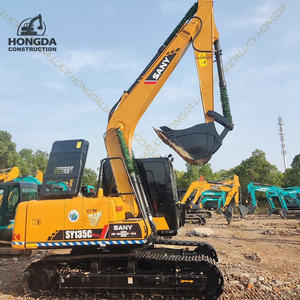 Haute qualité SANY 13ton SY135C excavatrice d'occasion petite chenille à bas prix avec moteur Isuzu à vendre - Product Image 1