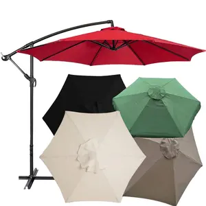Multi-Color Outdoor Tuinparaplu Polyester Stof Met Zon Regen Bescherming Voor Vervangbare Hoes