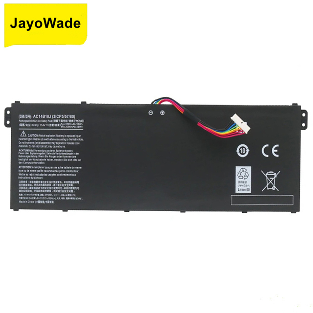 AC14B18J AC14B13J Laptop Battery for Acer Aspire E3-111 E3-112 E3-112M ES1-531 MS2394 B115-MP EX2519 N15Q3 N15W4 11.4V AC14B18J