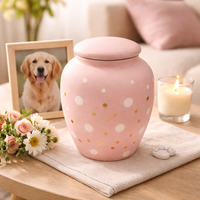 Urne funéraire personnalisée en céramique pour animaux de compagnie, petit récipient pour cendres d'animaux, urnes commémoratives en gros pour chiens et chats, pot pour les cendres des animaux bien-aimés