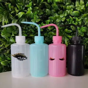 Temizlik için plastik sıkma şişeleri göz yıkama şişesi sıkmak su plastik laboratuvar su durulayın şişe kirpikler için