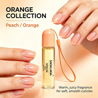 SAGALAGA 5ml Nagelriemverzachtende Olie Pen Sleutelhanger Vitamine E Jojoba Keratine Sterkere Nagels Rollerball Applicatie Draagbaar Op Maat