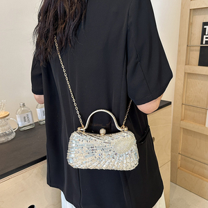 Sac à main de soirée élégant et chic JIANUO avec paillettes, motif multicolore bonbon pour les occasions élégantes - Product Image 3