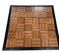 Plancher de danse élégant en bois grainé pour les expositions, les mariages et une utilisation portable