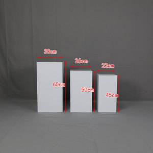 Supporti Cilindrici Bianchi per Tavolo Dessert, Centrotavola Matrimoniali e Decorazioni da <span class=keywords><strong>Tavola</strong></span>, Set di Piedistalli Quadrati per Torte, Accessori per Feste - Product Image 6