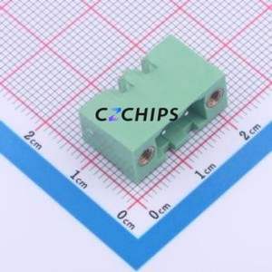 2ETYRM-5.0-02P-14-100AH Plug-in Terminal Block Bent Lead Through Hole,P=5mm Board-to-Board / Socket Closed Screw Fixing 1x2P 5mm - Product Image 1