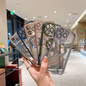 Custodia per telefono trasparente in tpu morbido anti giallo per <span class=keywords><strong>iphone</strong></span> <span class=keywords><strong>13</strong></span> <span class=keywords><strong>pro</strong></span> <span class=keywords><strong>max</strong></span> custodia per telefono con pellicola protettiva temperata copriobiettivo per fotocamera - Product Image 1