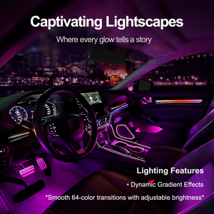 लय समायोज्य 10%-100% ब्राइटनेस 10 वें समझौते के लिए नरम गैर-कठोर ऑटो आंतरिक प्रकाश - Product Image 3