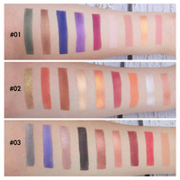 Palette d'ombres à paupières Pan pigmentées de marque propre personnalisée DIY Palette d'ombres à paupières vegan de marque privée