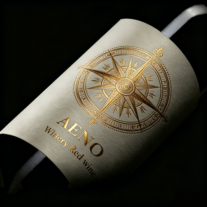 Custom Wine Labels Whiskey Bottle Front and Back logo Stickers Custom Art Textured Paper Gold Foil Cotton Paper UV Printing