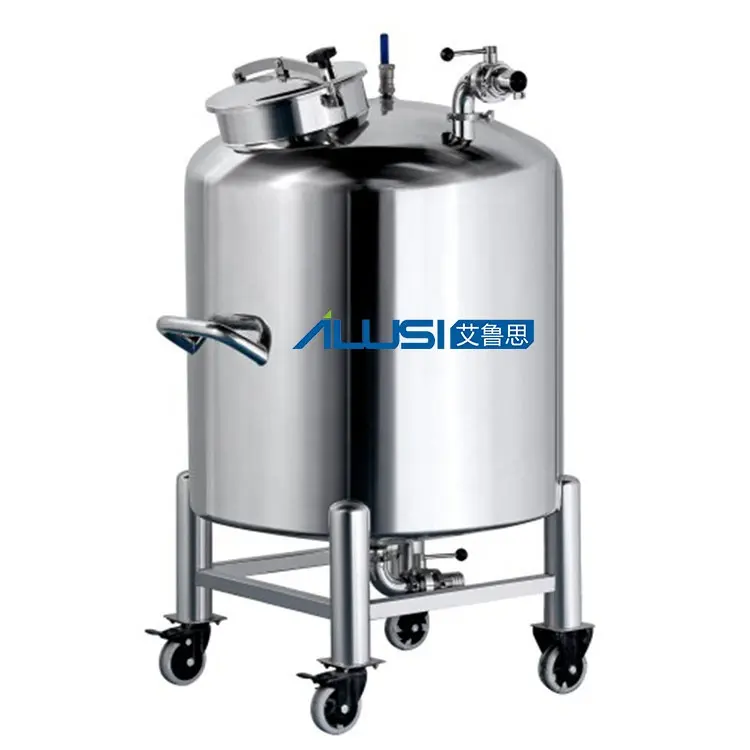 Tanque de armazenamento de aço inoxidável 304 para creme líquido e produtos cosméticos e cuidados com a pele 1000L