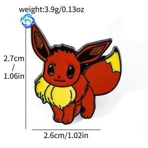 Japanse Anime Pokémon Metal Badge Jigglypuff Alloy Broche Speld Schattig Karakterontwerp voor Decoratie - Product Image 6