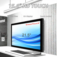 Nouvel écran tactile capacitif industriel intégré IPS de 10,1 à 21,5 pouces, 1920x1080, USB, DVI, VGA, pour usage professionnel en intérieur, métal, RoHS