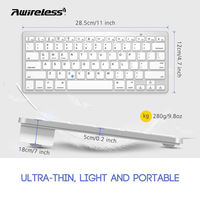 Teclado Personalizado Ruso Inglés Bluetooth Nórdico Mini Árabe Azerty Inalámbrico de Bajo Perfil