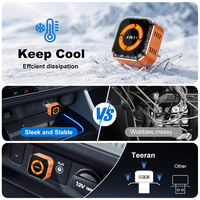 Adaptateur Carplay Android Auto 4 en 1, convertisseur USB-C sans fil, boîte de conversion sans fil, dongle Mirrorlink, adaptateur Airplay orange pour voiture