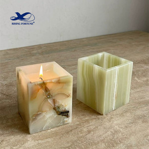 Đá Cẩm Thạch nến Holders Onyx nến <span class=keywords><strong>Jar</strong></span> bán buôn đá nến Holders - Product Image 1