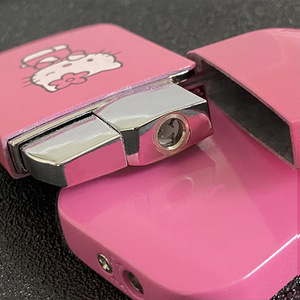 Atacado Kawaii Pink <span class=keywords><strong>Hello</strong></span> <span class=keywords><strong>Kitty</strong></span> Gás Butano isqueiro Windproof rosa Jet Flame isqueiro - Product Image 5