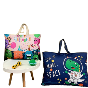 Lindo estilo de dibujos animados impermeable Oxford edredón bolsa de almacenamiento bolso de moda para jardín de infantes y almacenamiento de edredón portátil para niños - Product Image 1