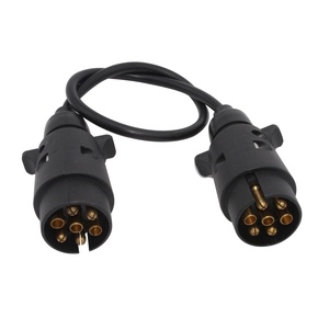 Câble de <span class=keywords><strong>remorque</strong></span> européen robuste à 7 broches, 12V, norme ISO 1724, rallonge avec prise ABS pour camion et <span class=keywords><strong>caravane</strong></span> - Product Image 1