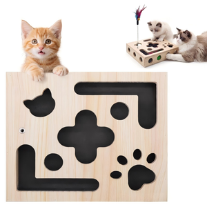 Wood <strong>Cat</strong> Nail File Scratcher Felines Files Claws Maze <strong>Box</strong> Stress Free Alternative to Clippers <strong>Cat</strong> <strong>Scratch</strong> Puzzle Enrichment <strong>Box</strong> - Product Image 4