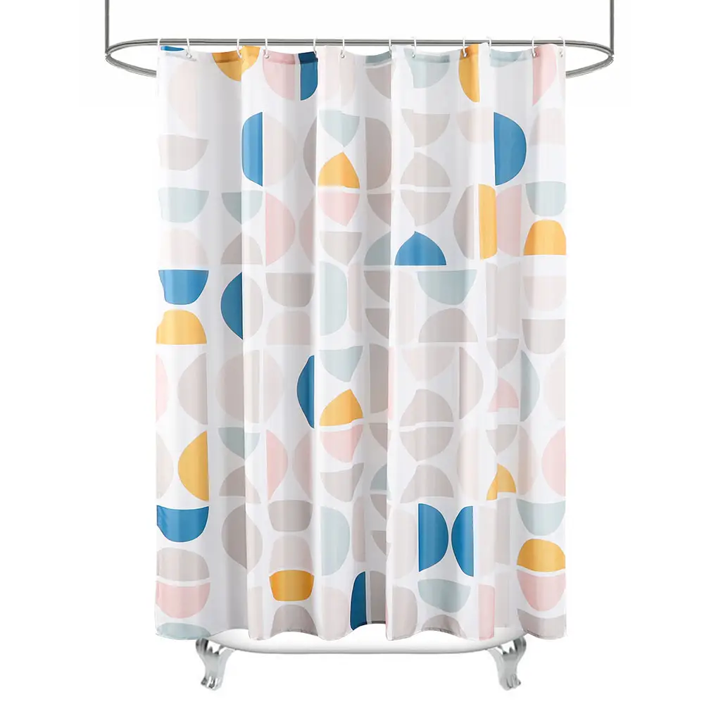 Custom Colorful Shower Curtain Decorative Bathroom Shower Curtain Waterproof