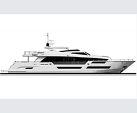 Super Luxuriöse High-End 112-Fuß Dieselgetriebene Kreuzfahrt-Yacht mit Wassertank, Brandneu und Integrierten Unterhaltungsfunktionen
