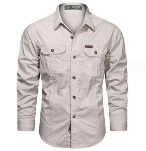 <span class=keywords><strong>Camicie</strong></span> da trekking da esterno a manica lunga Multi-tasca giacca da uomo Casual camicia Cargo in cotone di grandi dimensioni - Product Image 6