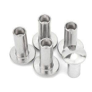 Remaches Semihuecos de Cabeza Redonda Plana de Acero Inoxidable 304 GB873 M3 M4 M5 M6 - Product Image 2