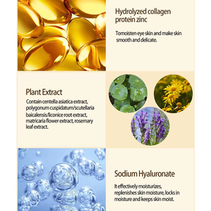 Masker Mata Kristal Kolagen Rumput Laut Vegan Organik Label Pribadi Anti Lingkaran Hitam Melembapkan Hydrogel - Product Image 3