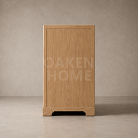 Commode de luxe OAKEN à 6 tiroirs en chêne massif, meuble de rangement artisanal pour chambre à coucher, mobilier de maison