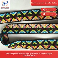 Nouvelle Arrivée Ruban Jacquard à Motifs Floraux de Style Ethnique pour Textiles de Maison, Bagages, Chaussures, Chapeaux, Ceintures, Accessoires Vestimentaires - Direct Usine