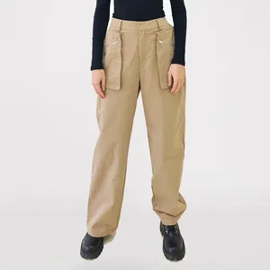 High Waist Straight Leg Slacks Office Lady Suit Pants Women Casual