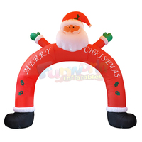 Inflables publicitaires de qualité commerciale navidenos arcades d'événement de fête extérieure arche de noël gonflable