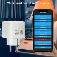 Prise intelligente WiFi Tasmota, prise allemande 16A 220V avec surveillance de la consommation d'énergie, télécommande, programmation horaire, Alexa Home Assistant