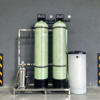 Équipement de traitement d'eau adoucie industriel personnalisé à double réservoir et double vanne, osmose inverse RO, adoucisseur d'eau pure
