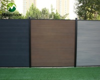 WPC esgrima vallas de plástico para jardín