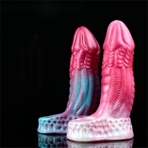 Funda Extensora de Pene Súper Suave, Funda de Silicona para Dildo, Condón de Silicona, Alargador de Pene, Juguete Sexual para Adultos con Diseño de Animales de Fantasía Multicolor - Product Image 1